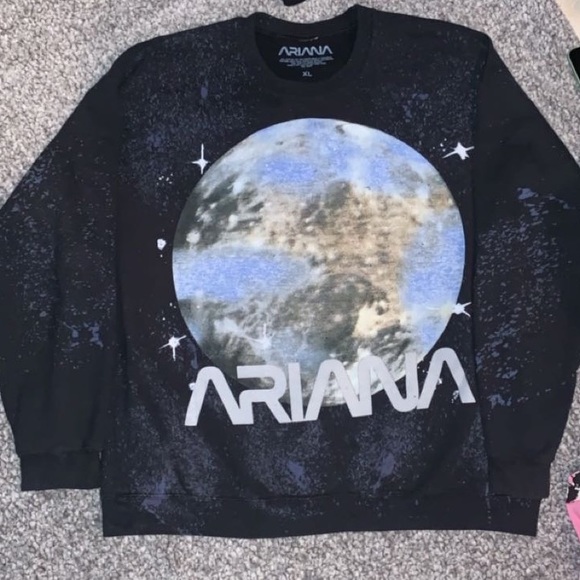 Ariana Grande Sweaters - Ariana Grande 1993 NASA Lollapolooza crewneck